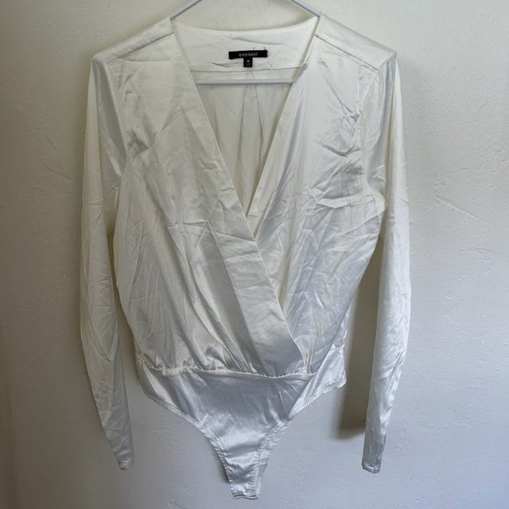 White Silky Body Suit